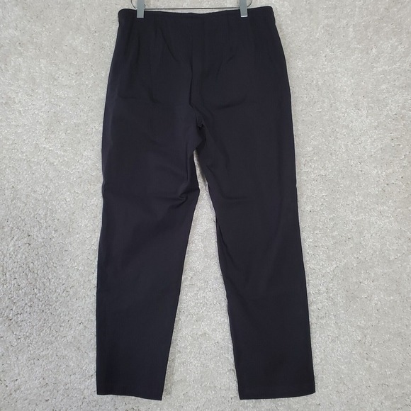 Eileen Fisher Women Twill Slim Straight Pants Medium‎ Ankle Minimalist Office - Picture 6 of 14